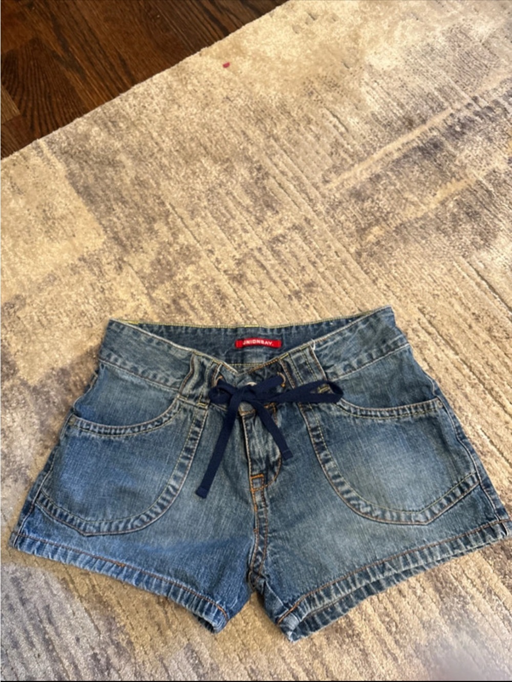 UNIONBAY Women’s Blue Denim Drawstring Shorts